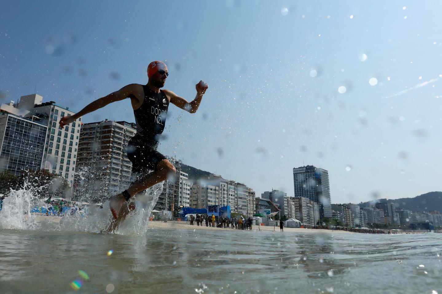 Tough work for triathletes