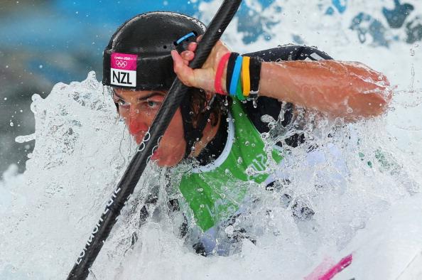 Kayaker Dawson does the business