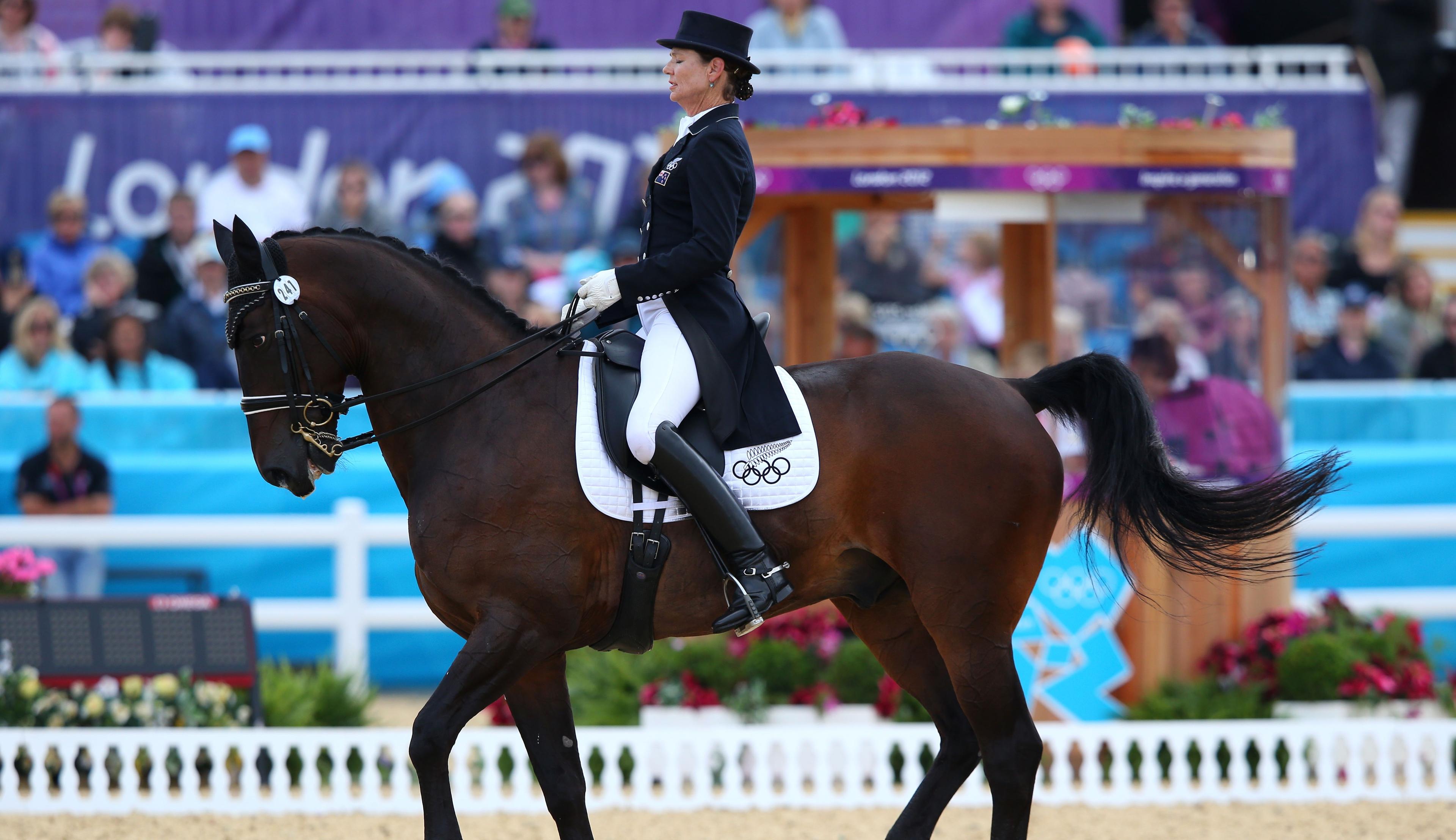 Hill struggles in dressage