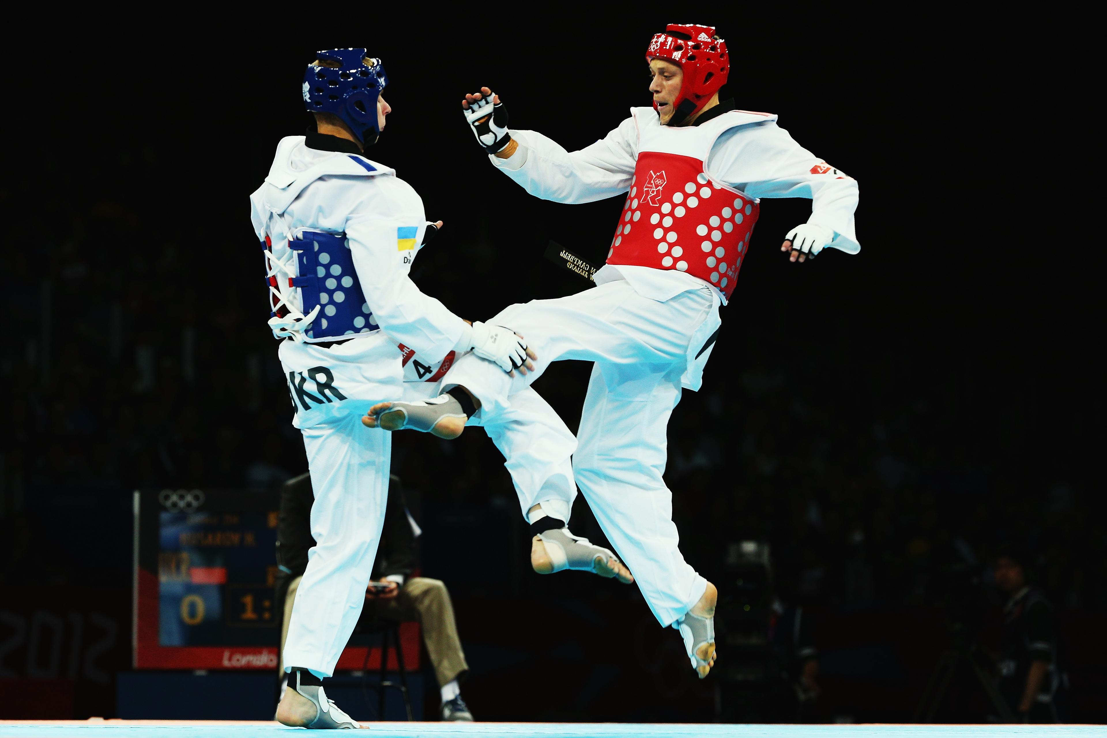 Two defeats in taekwondo 