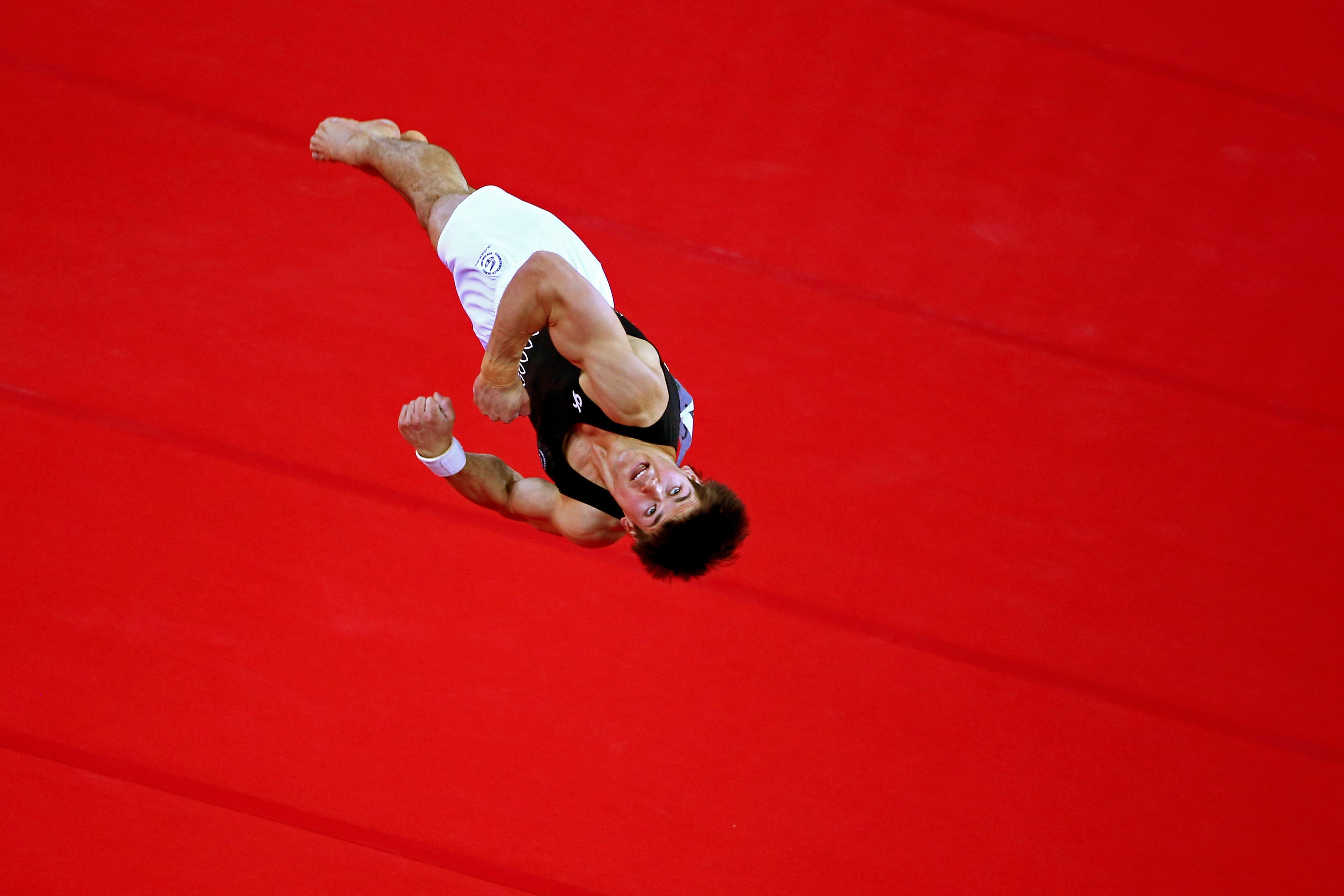 Gymnast among the medals