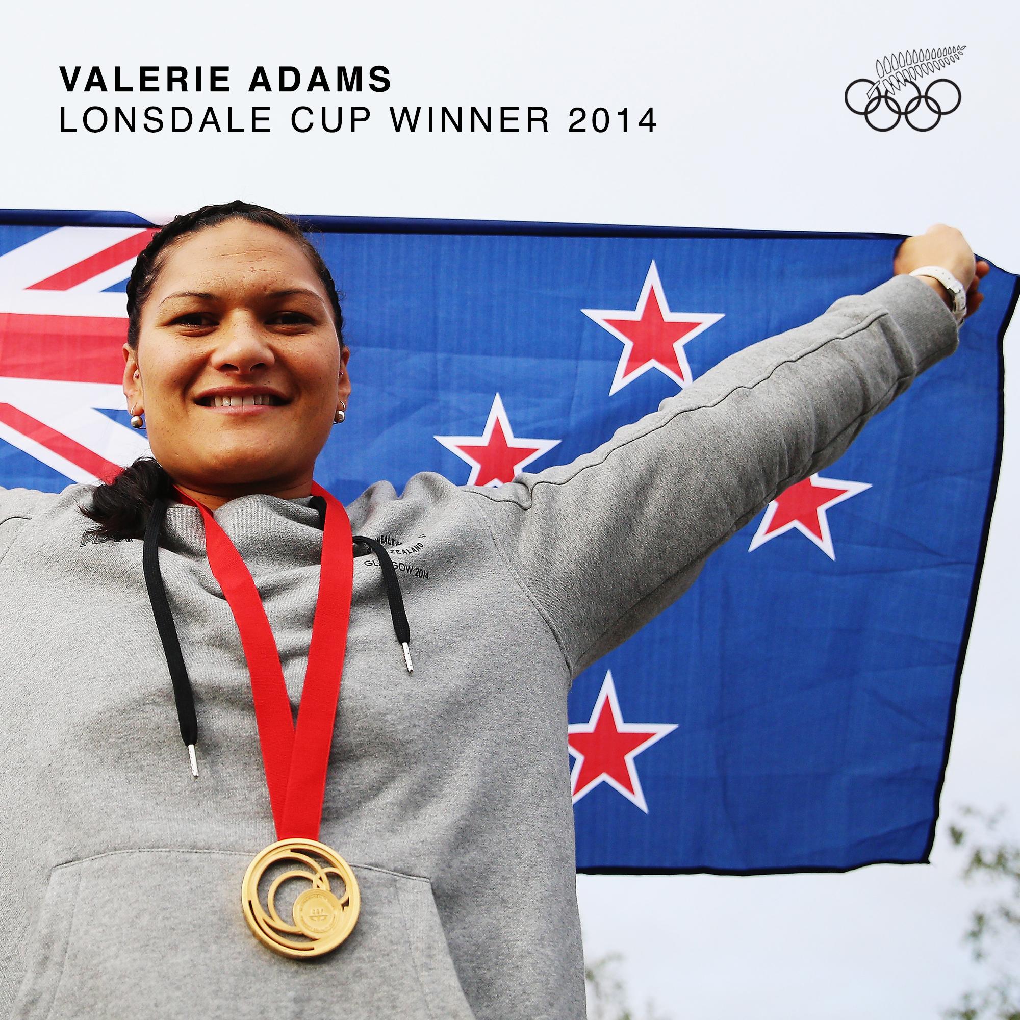 Valerie Adams awarded Lonsdale Cup 