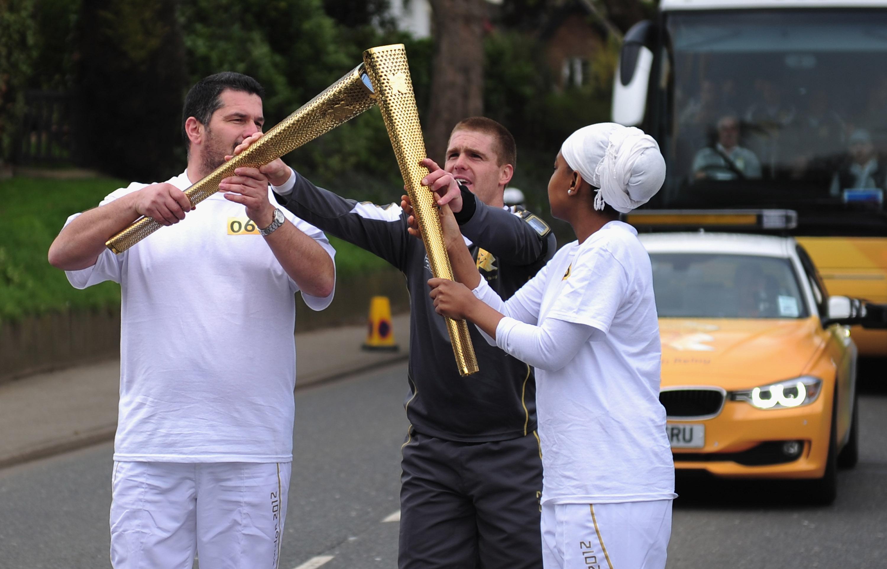 Olympic Torch Relay dress rehearsal 