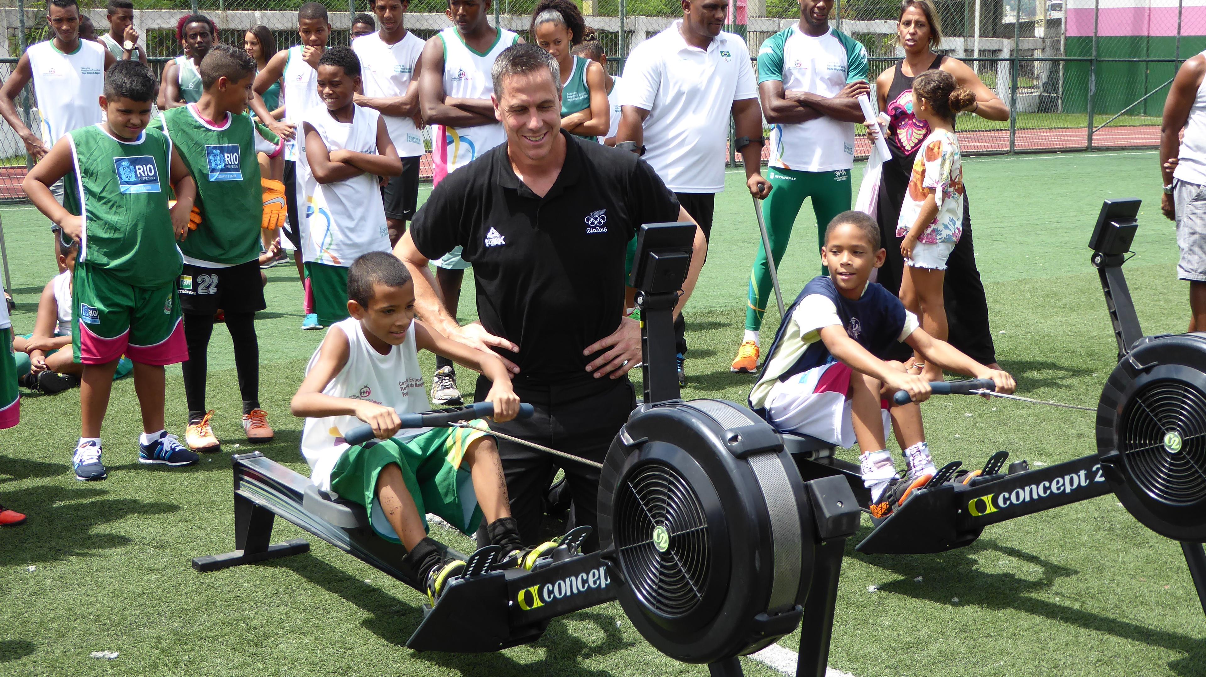 Olympic Team bring Spirit of Games to Rio's Underprivileged Kids