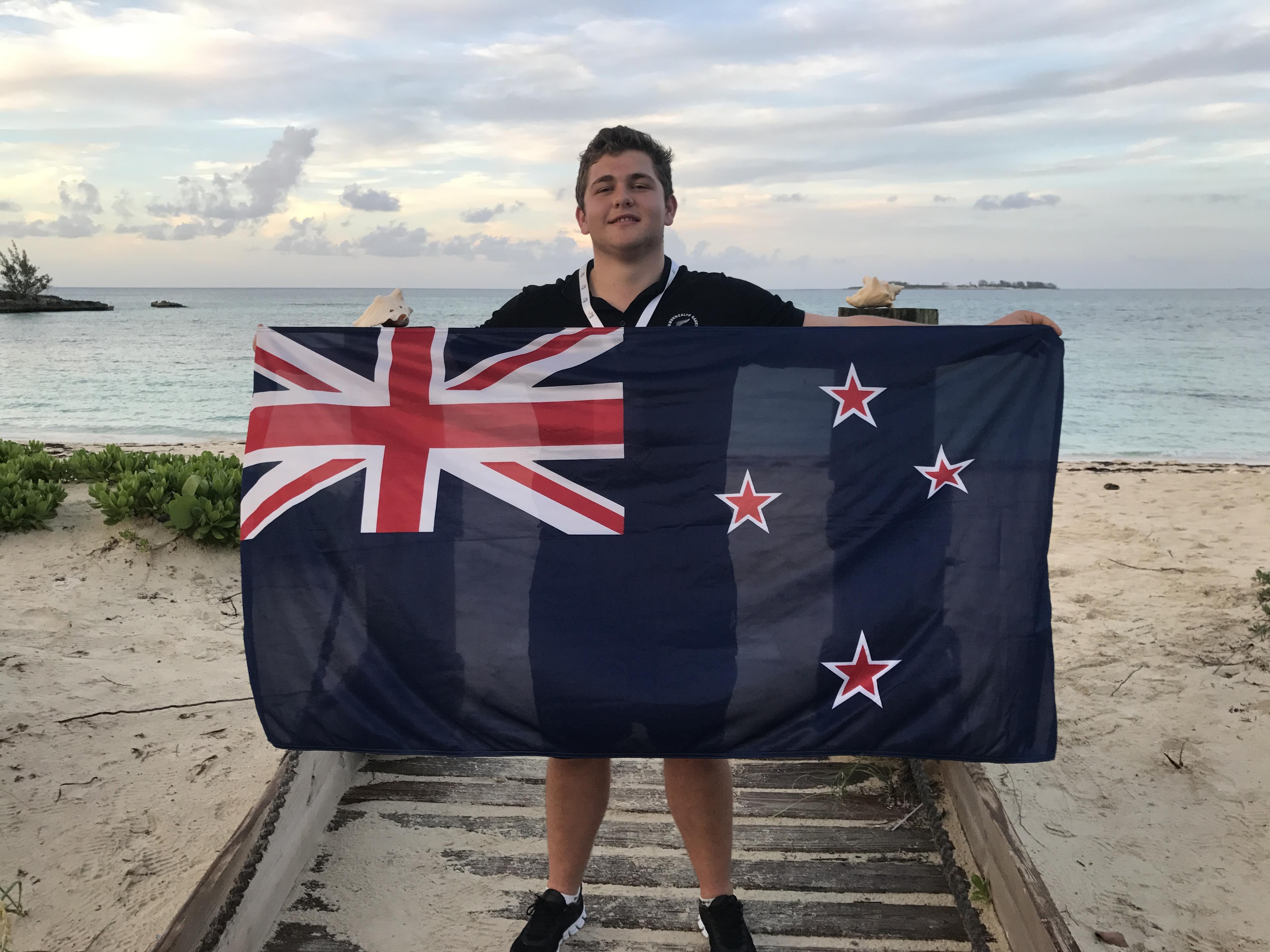 Shotputter Nick Palmer named New Zealand team flag bearer for Bahamas Commonwealth Youth Games