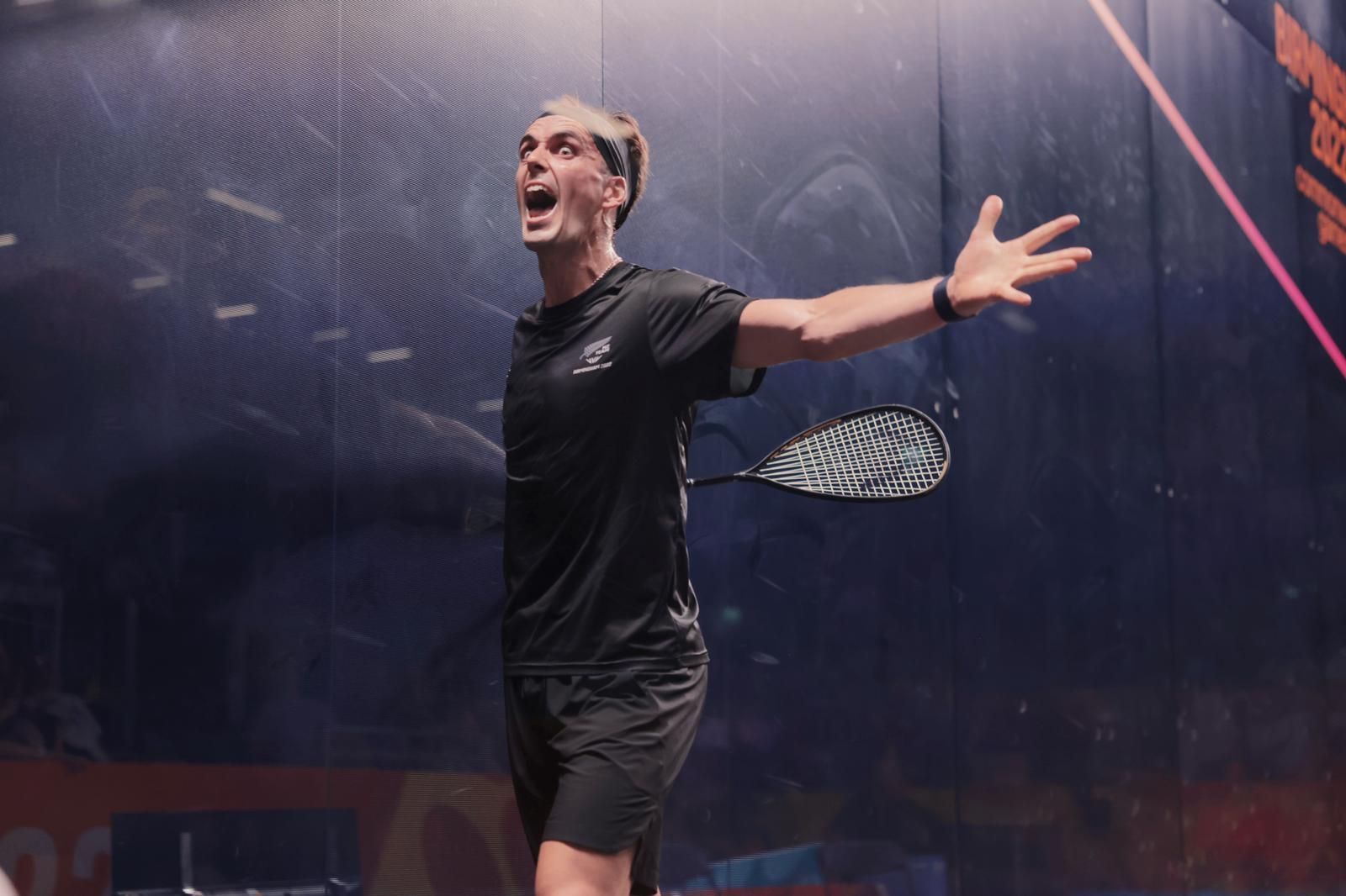 Coll digs deep to win squash gold