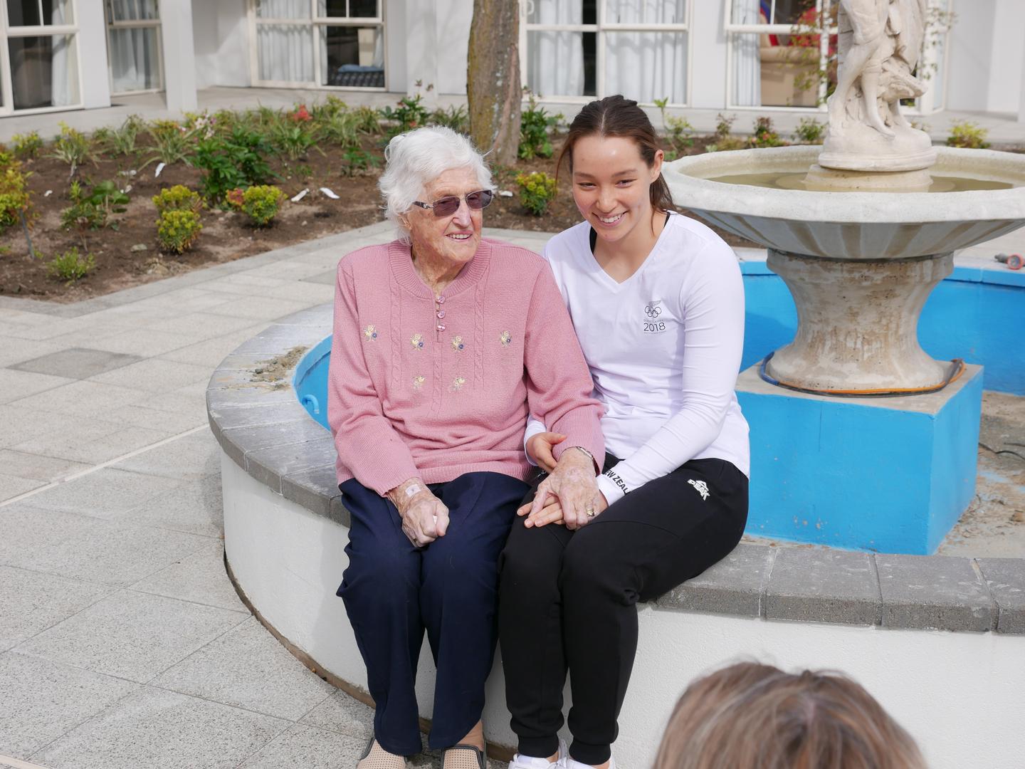 Special visit for Olympic Grandmother and Grandaughter ahead of Youth Olympic Games
