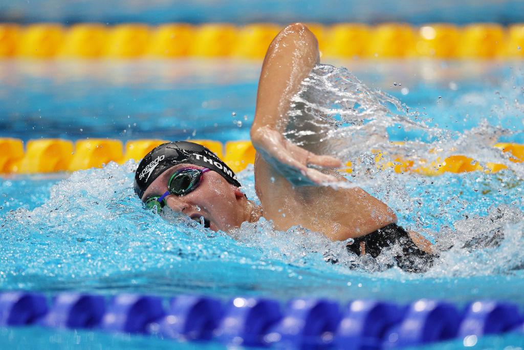 Thomas swims a personal best