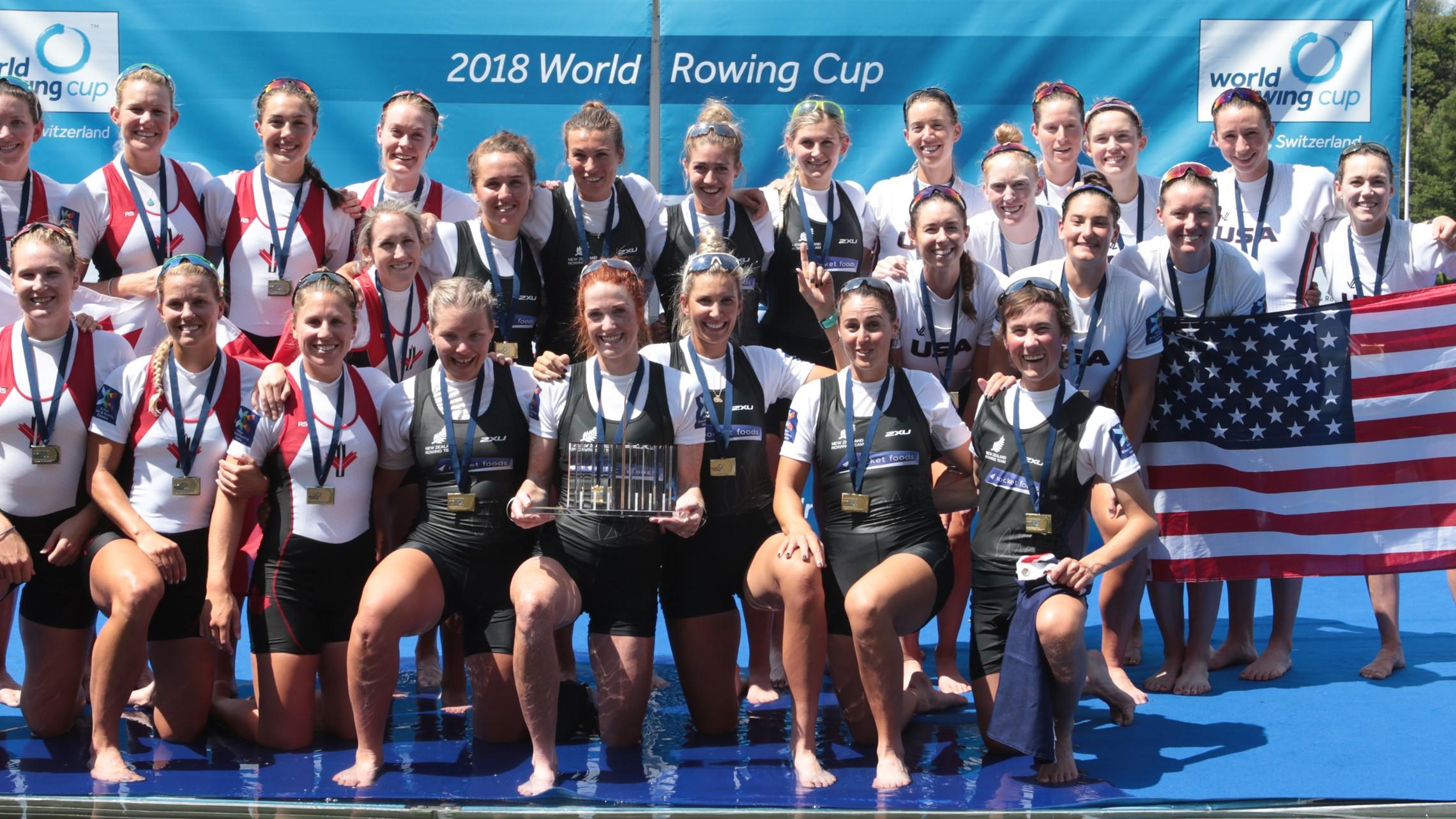 Manson wins as New Zealand claims five golds and a silver at Rowing World Cup