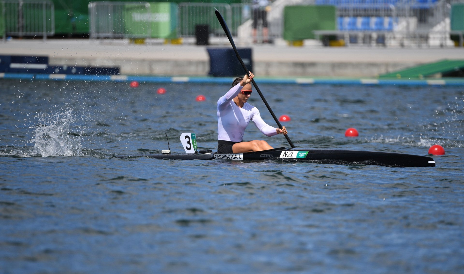 Carrington makes it three in a row