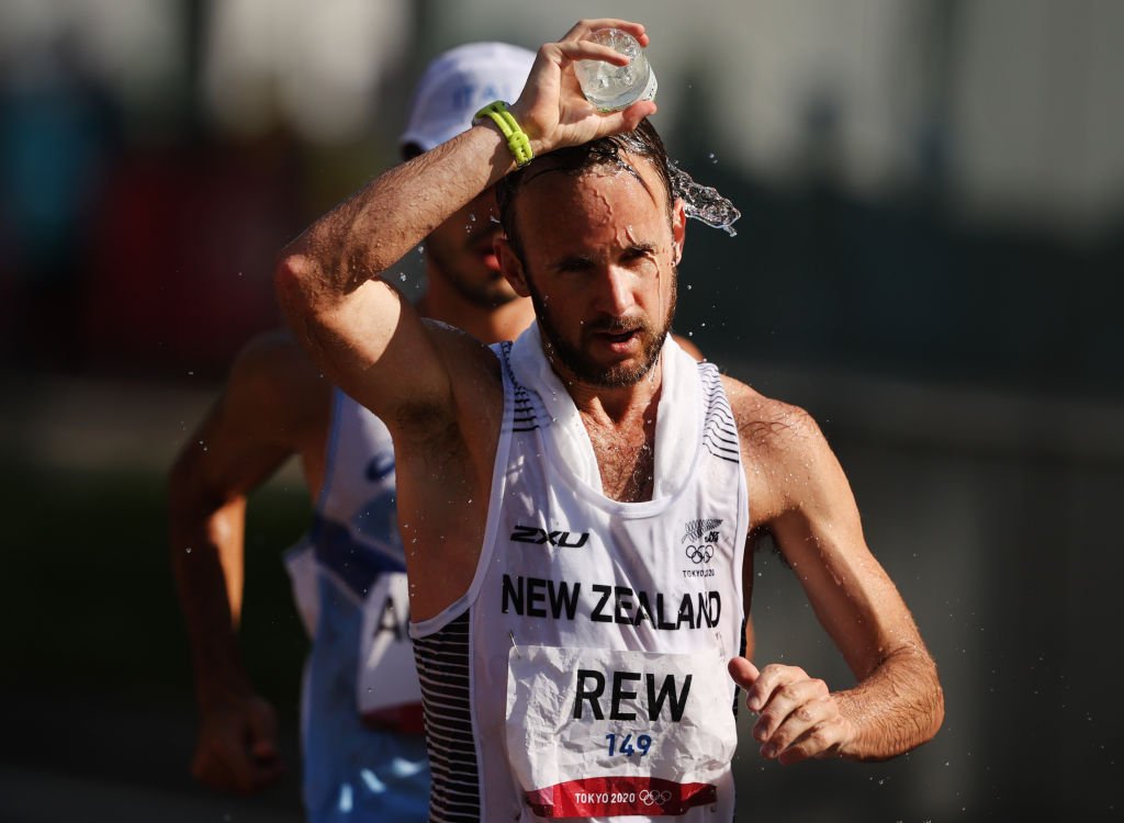 Rew 16th in gruelling race walk
