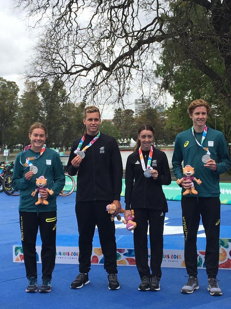 New Zealand and Australia combine for emphatic Triathlon silver medal