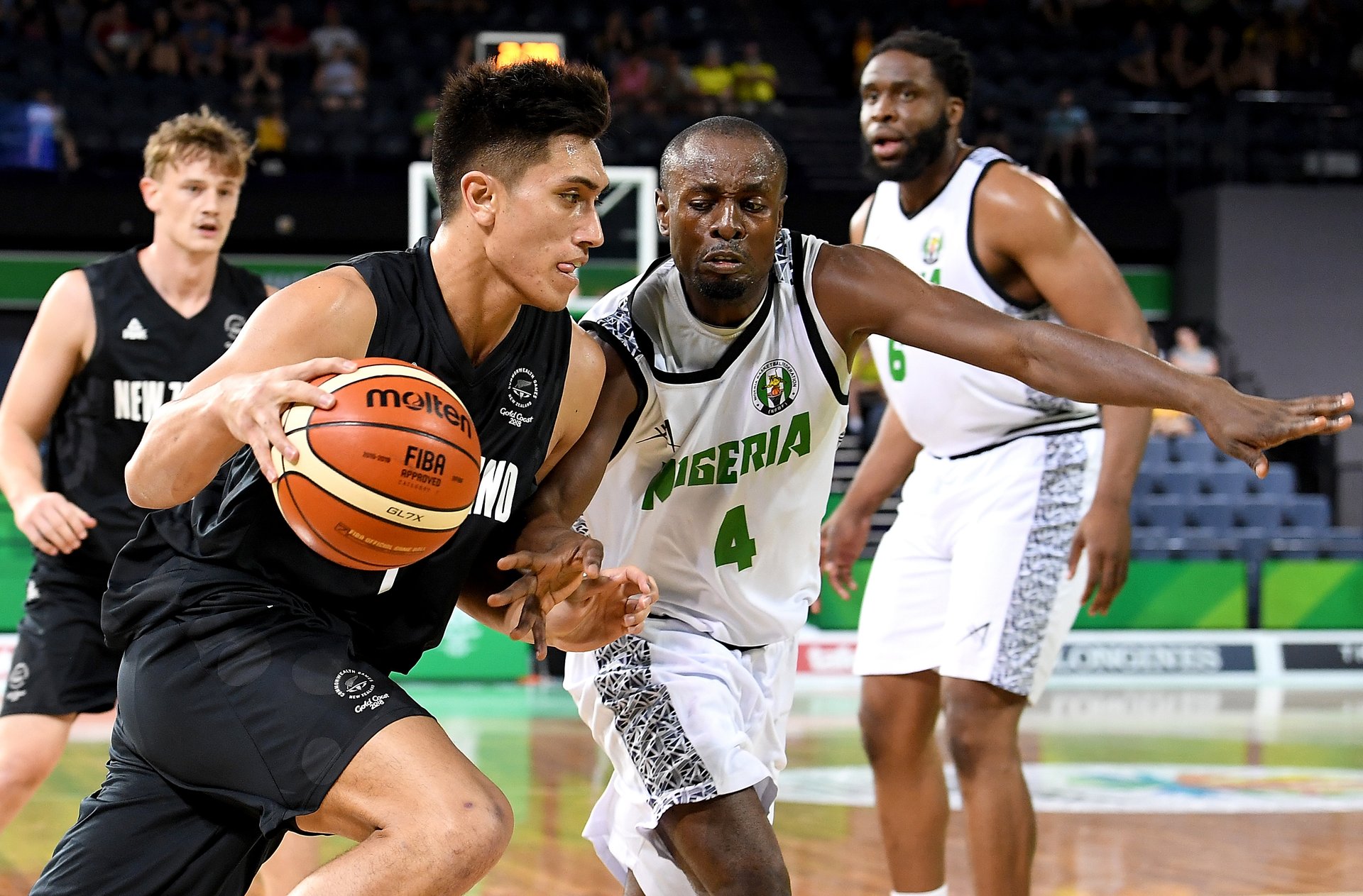 Basketball men overwhelm Nigeria