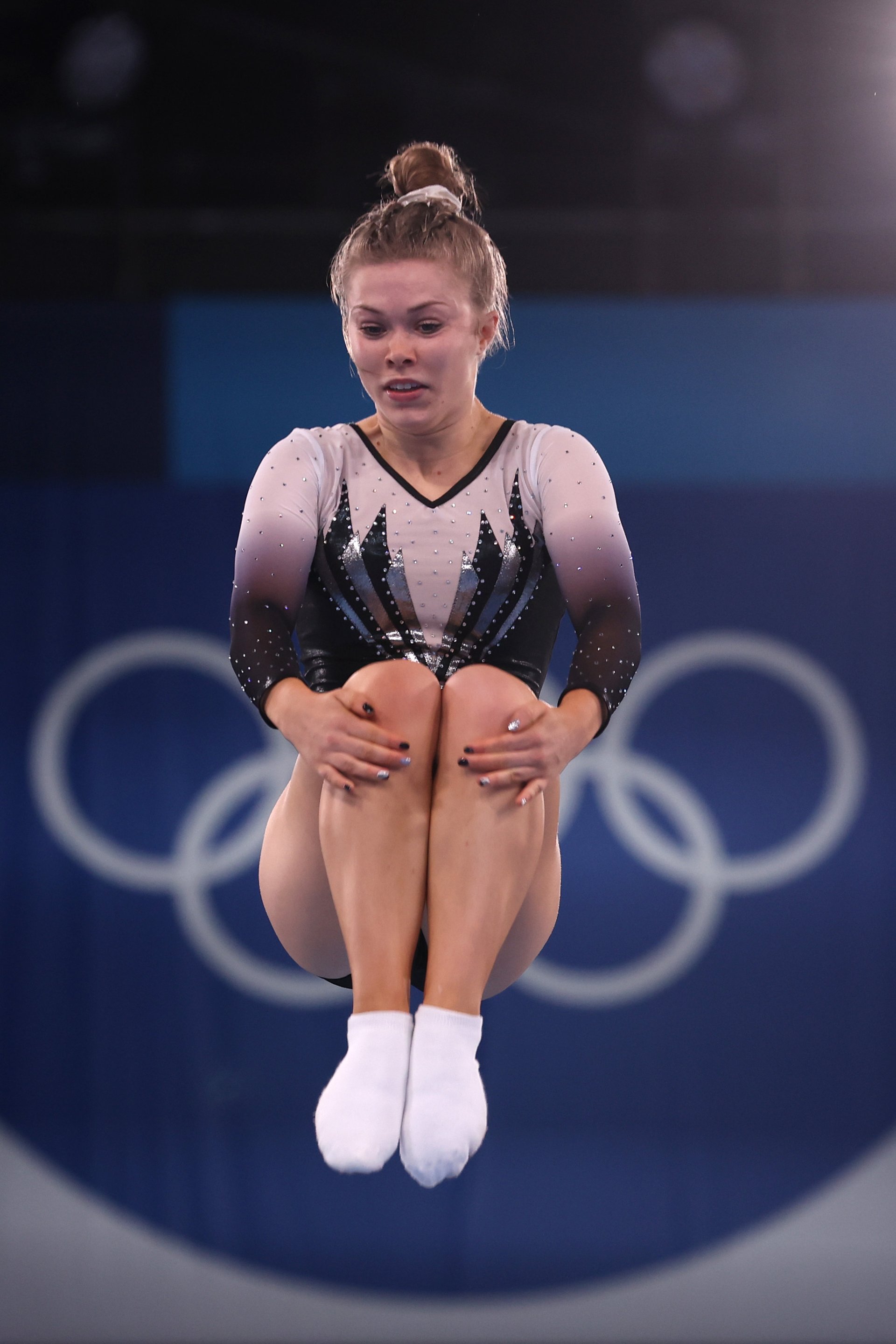 Trampolinist just misses final