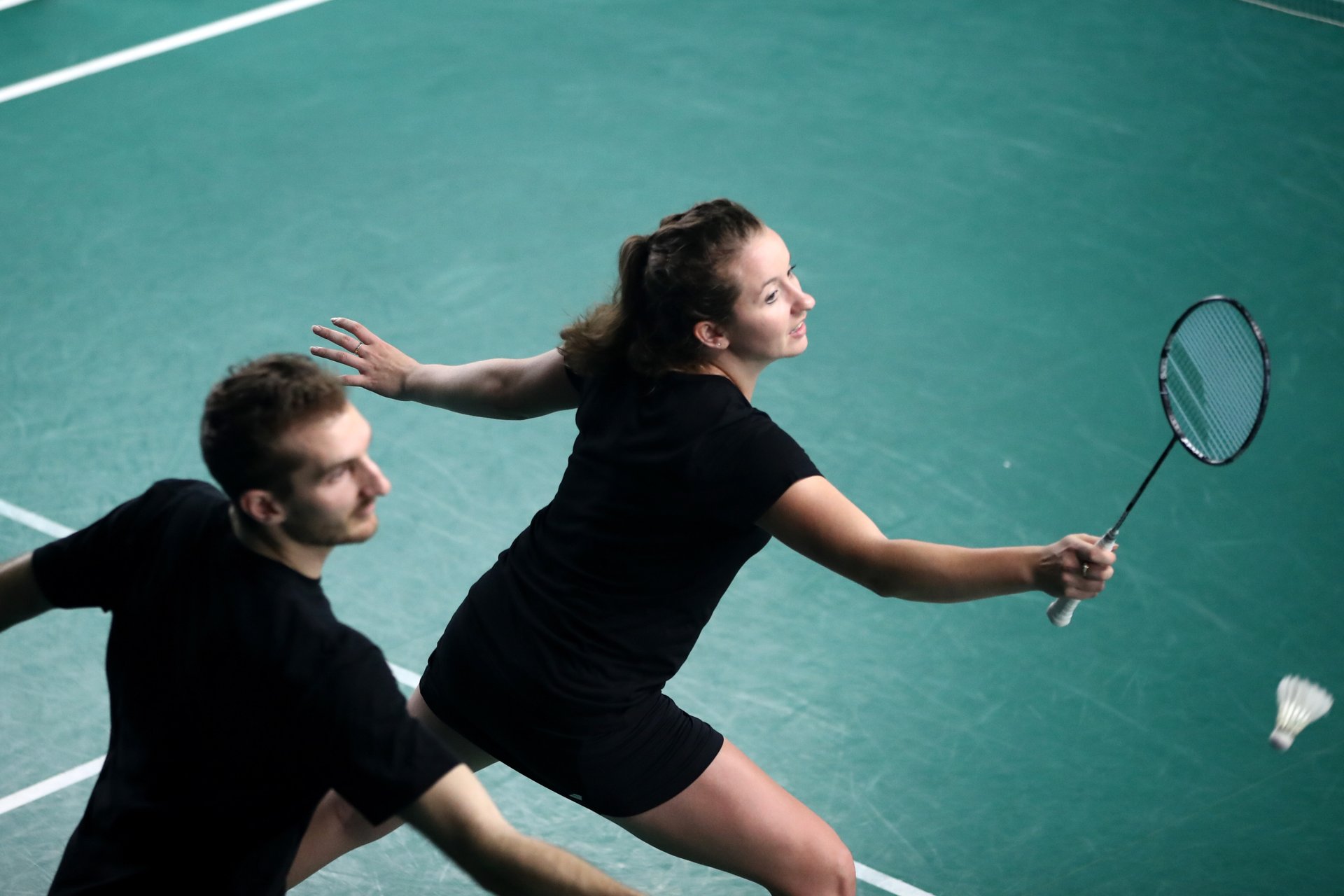 Badminton pair beaten