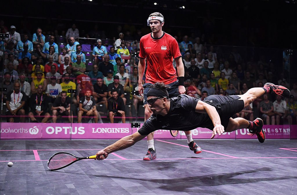 Change of fortunes for squash gold medallist