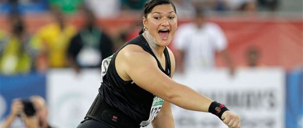 Valerie Adams in Action in Hamilton