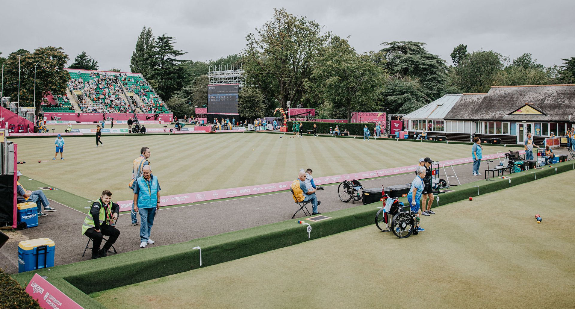 Women battle hard at the bowls