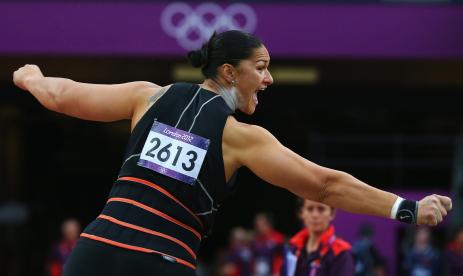 Shot-putter Valerie Adams at the Games of the XXX Olympiad, London 2012. Photo: Getty Images.