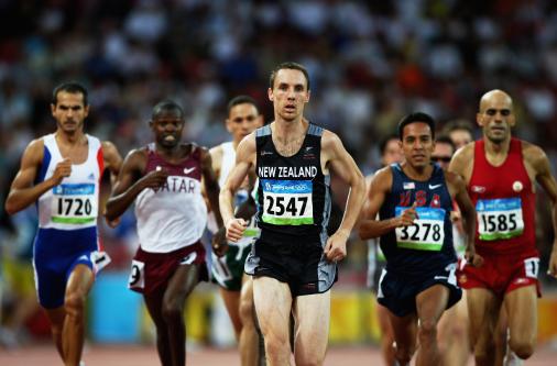 Nick Willis competing in the 1500M heats at the Games of the XXIX Olympiad, Beijing 2008. Photo: Getty Images.
