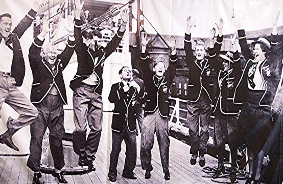 London 1948 Olympic NZ Team Haka